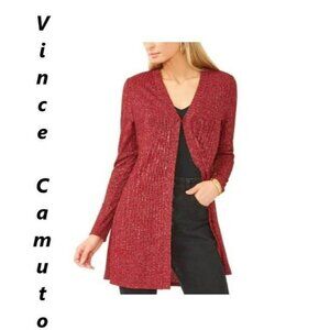 Vince Camuto Metallic Rib-Knit Cardigan, Sz XL, NWT